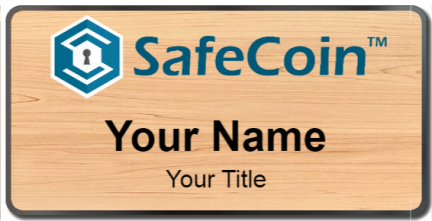Custom name badges for Safecoin