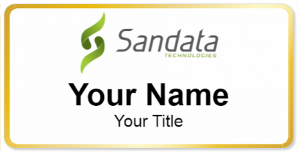Custom name badges for Sandata Technologies