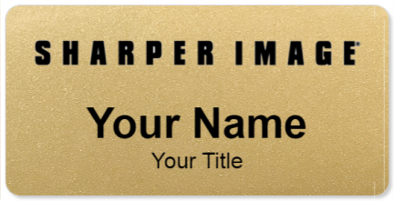Custom name badges for Sharper Image