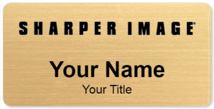 Custom name badges for Sharper Image