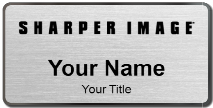 Custom name badges for Sharper Image