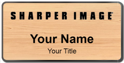 Custom name badges for Sharper Image