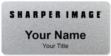 Custom name badges for Sharper Image