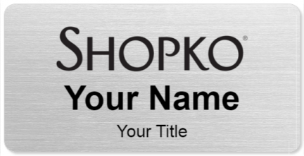 Custom name badges for Shopko
