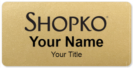Custom name badges for Shopko