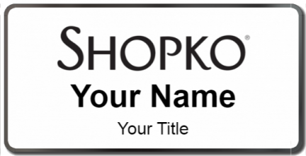 Custom name badges for Shopko
