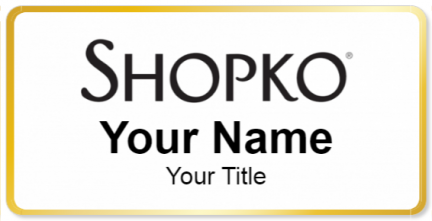 Custom name badges for Shopko