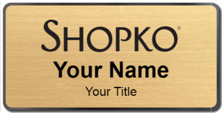 Custom name badges for Shopko