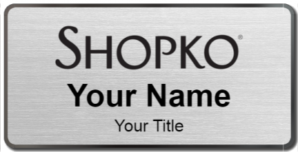 Custom name badges for Shopko