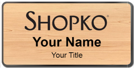 Custom name badges for Shopko