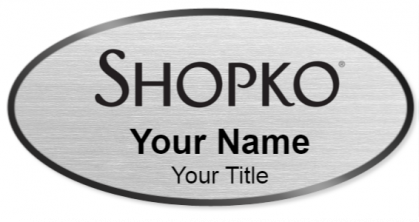 Custom name badges for Shopko