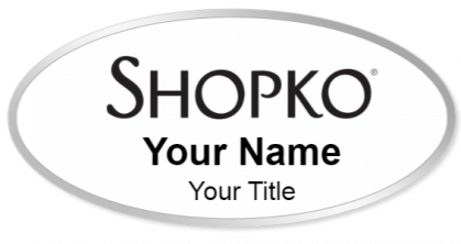 Custom name badges for Shopko