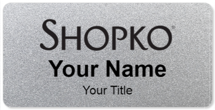 Custom name badges for Shopko