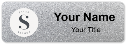 Custom name badges for Salon Skanda