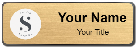 Custom name badges for Salon Skanda