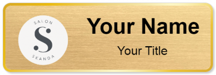 Custom name badges for Salon Skanda