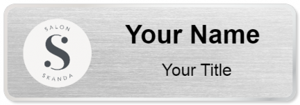 Custom name badges for Salon Skanda