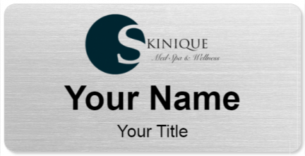 Custom name badges for Skinique Med Spa