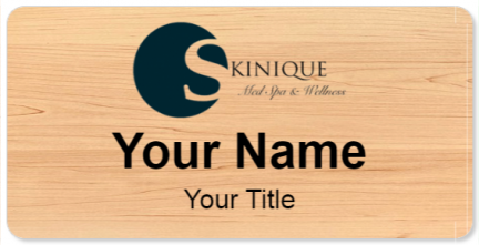 Custom name badges for Skinique Med Spa