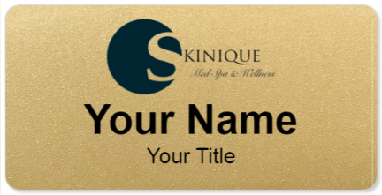 Custom name badges for Skinique Med Spa