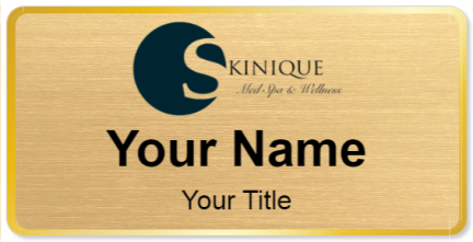 Custom name badges for Skinique Med Spa