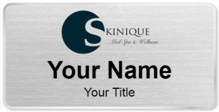 Custom name badges for Skinique Med Spa