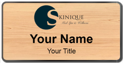 Custom name badges for Skinique Med Spa