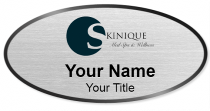 Custom name badges for Skinique Med Spa