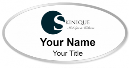 Custom name badges for Skinique Med Spa