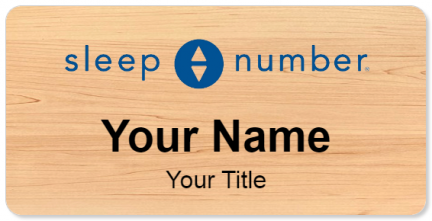 Custom name badges for Sleep Number
