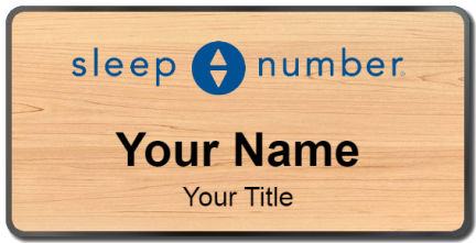 Custom name badges for Sleep Number