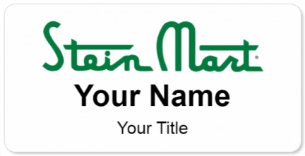Custom name badges for Stein Mart