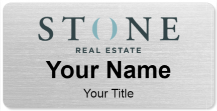 Custom name badges for STONE Real Estate