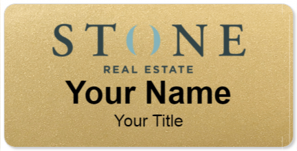 Custom name badges for STONE Real Estate