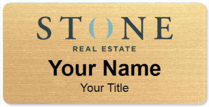 Custom name badges for STONE Real Estate