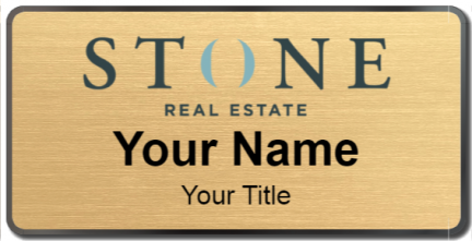 Custom name badges for STONE Real Estate