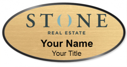 Custom name badges for STONE Real Estate