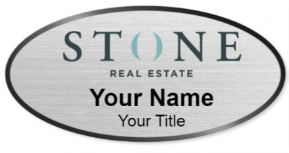 Custom name badges for STONE Real Estate
