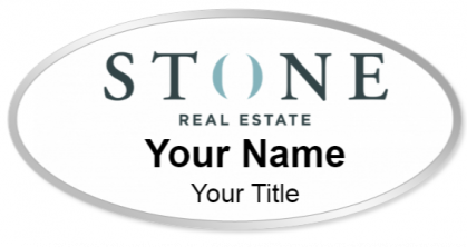 Custom name badges for STONE Real Estate