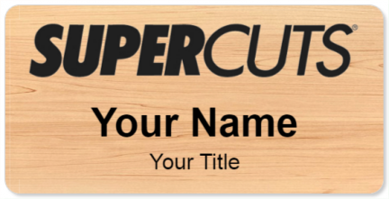 Custom name badges for Supercuts