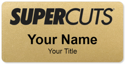 Custom name badges for Supercuts