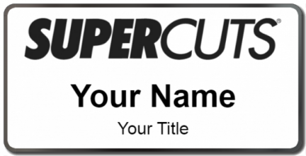 Custom name badges for Supercuts