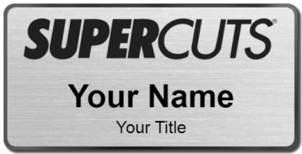 Custom name badges for Supercuts