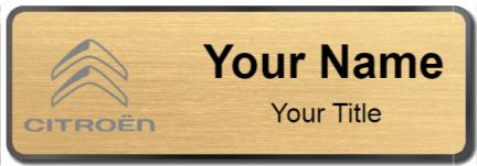 Custom name badges for Citroen