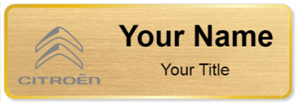 Custom name badges for Citroen