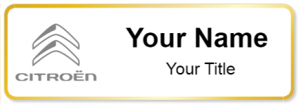 Custom name badges for Citroen