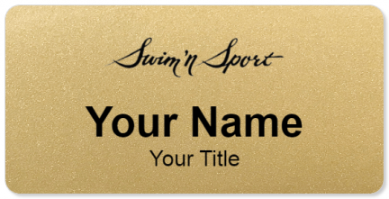 Custom name badges for Swim n Sport