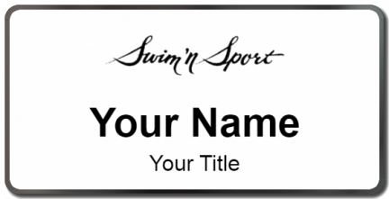 Custom name badges for Swim n Sport