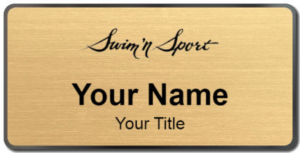 Custom name badges for Swim n Sport