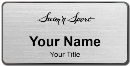 Custom name badges for Swim n Sport